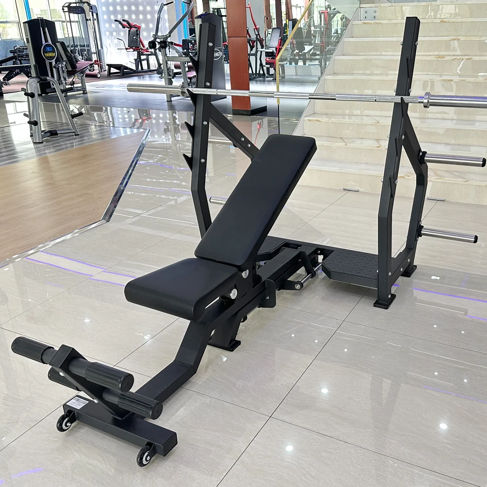 

Многофункциональная скамья для жима лежа с регулировкой наклона (плоская, наклонная, обратно наклонная) для тяжелых нагрузок и поднятия гантелей