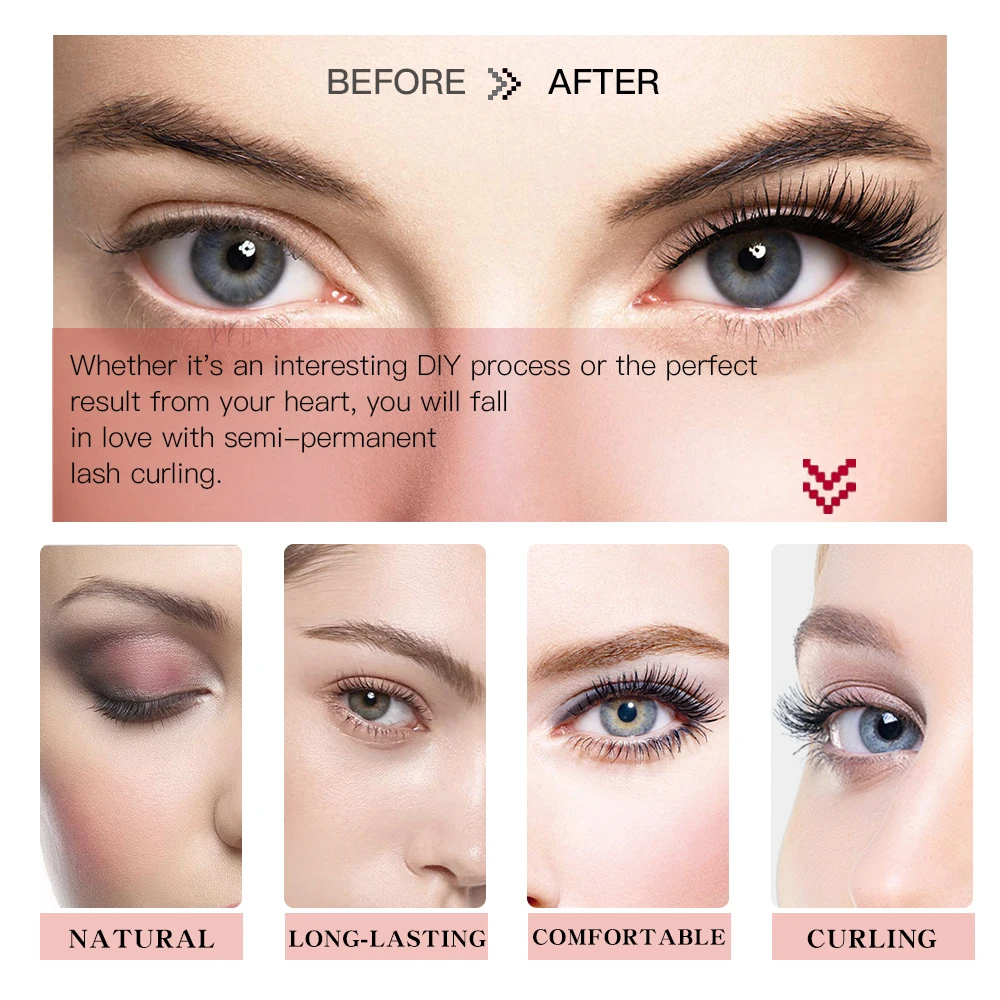 شبه دائمة لاش رفع عدة المهنية رمش بيرم عدة الحاجب التصفيح رمش رفع تجعيد جلدة رفع أدوات ماكياج