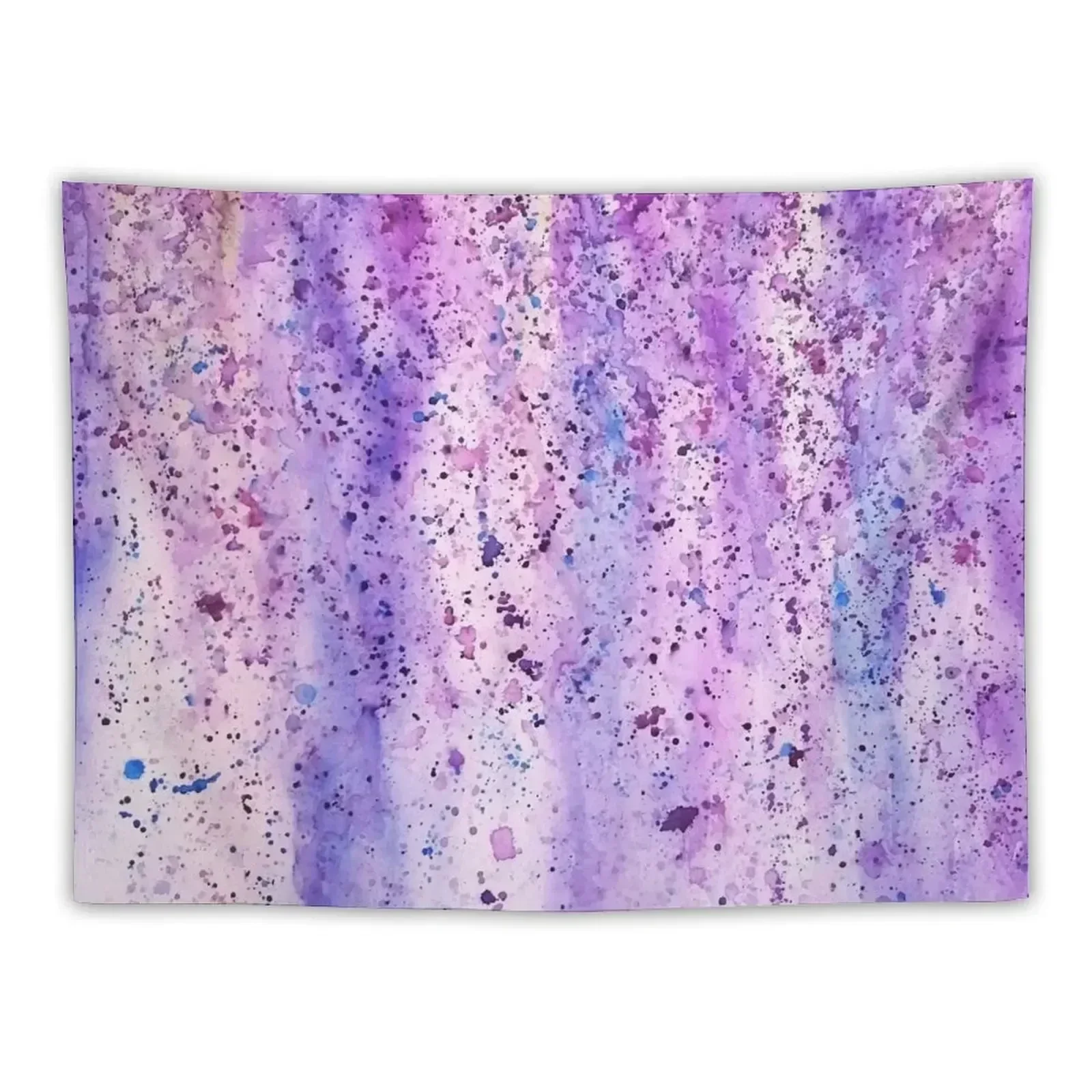 

abstract purple violet wisteria watercolor painting Tapestry Decoration Room Bedroom Decor Aesthetic Wall Coverings Tapestry