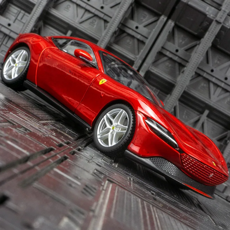 Bburago 1:24 Ferrari Roman supercoche de aleación modelo puertas de coche y capó de motor, el maletero se puede abrir un coche de juguete para niños