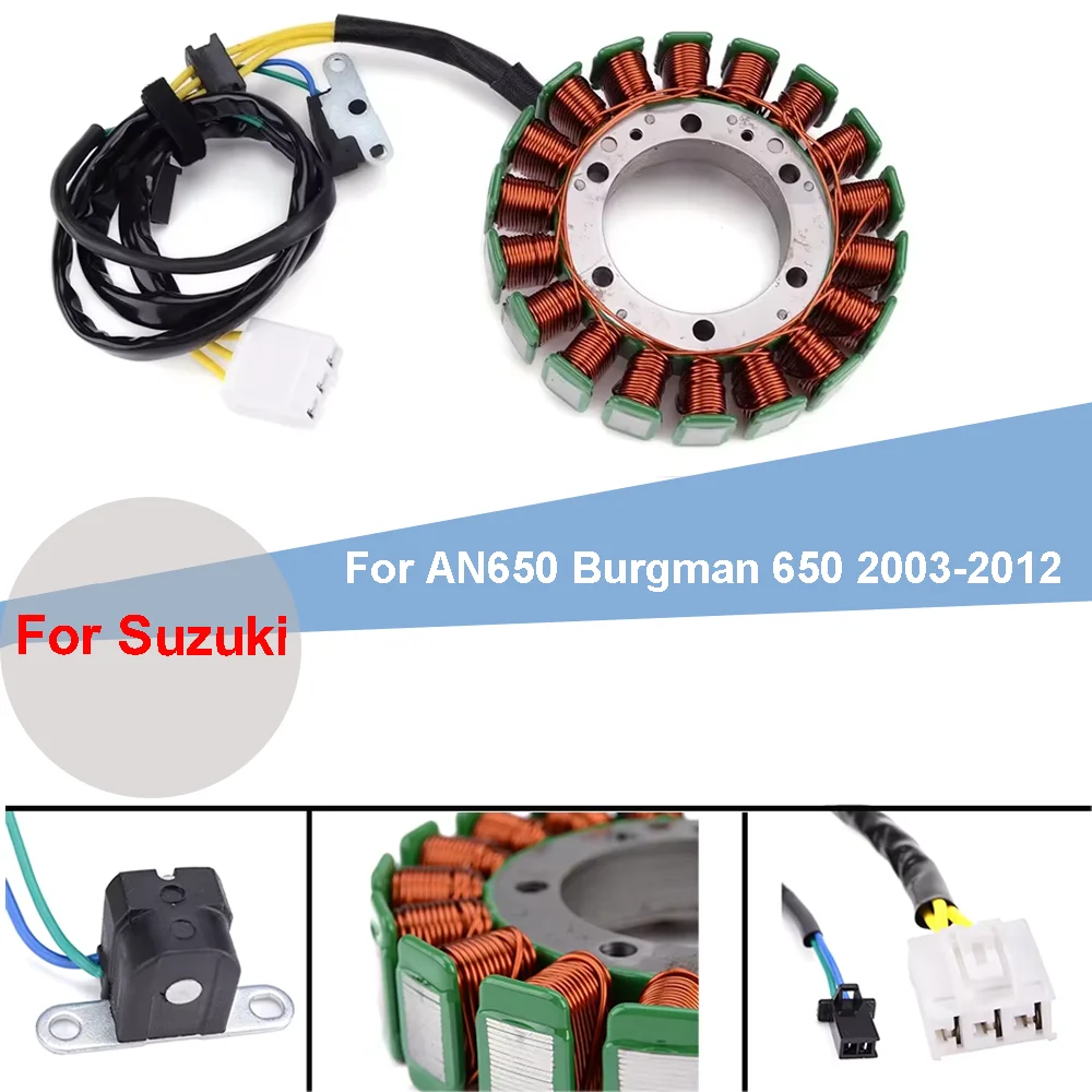 

32101-10G10 Generator Engine Stator Coil For Suzuki AN650 Burgman 650 2003 2004 2005 2006 2007 2008 2009 2010 2011 2012
