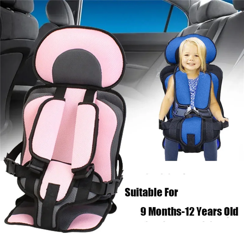 Upgrade Child Safety Seat Mat For 6 Months To 12 Years Old Adjustable Stroller Seat Covers Breathable Baby Car Seat Cushion