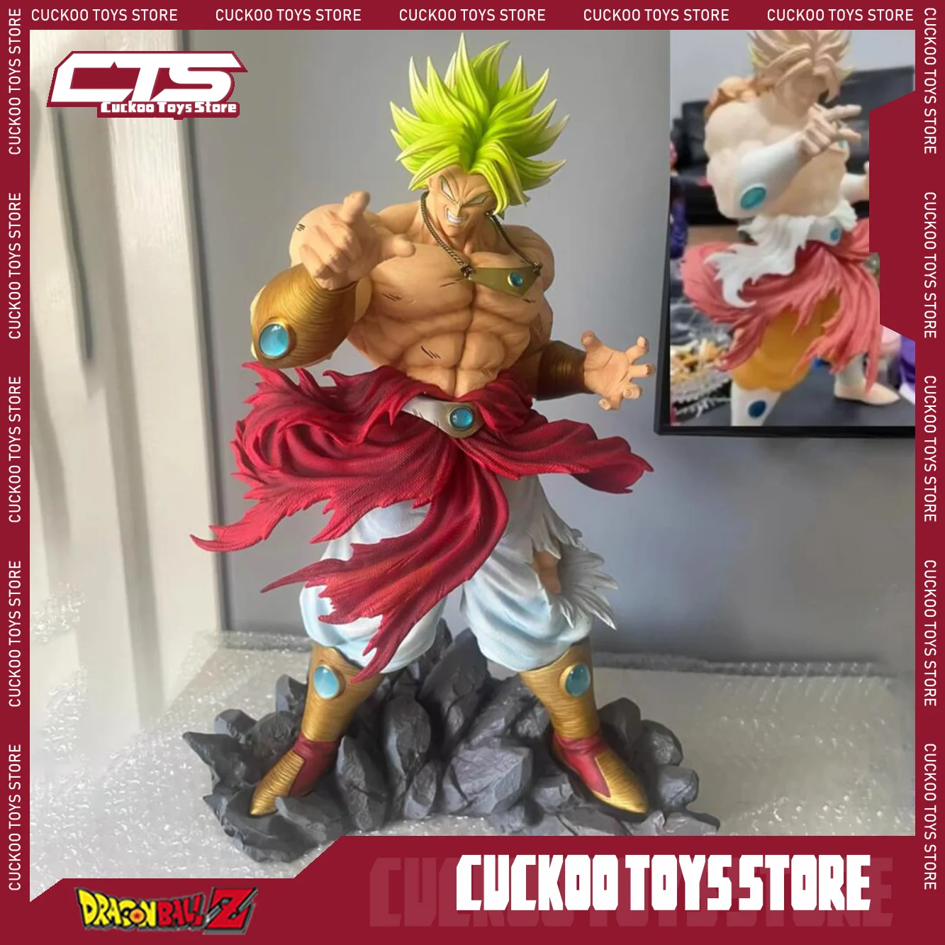

46 см аниме Dragon Ball фигурка Broli фигурки Super Saiyan Broli фигурка куклы из ПВХ украшения статуя коллекция модель подарки
