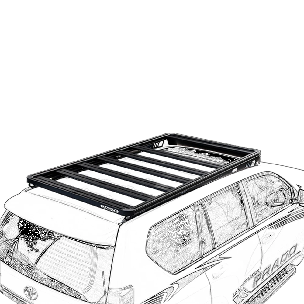 

Styling Steel Rooftop Cargo Basket For LC150 4X4 Accessories Luggage Carrier Platform Roof Car Racks