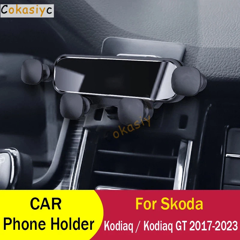 

Gravity Car Phone Holder for Skoda Kodiaq/Kodiaq GT 2023 2022 2021 2020 2019 2018 2017 Car Phone Support Mount Accessories
