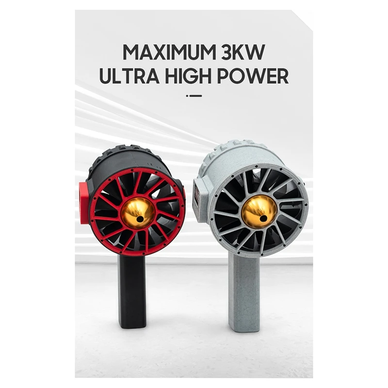 X90 Mini Powerful Blower Turbo Jet Fan, High Speed Duct Turbo Violent Jet Fan, 3000W High-Performance Brushless Motor -A