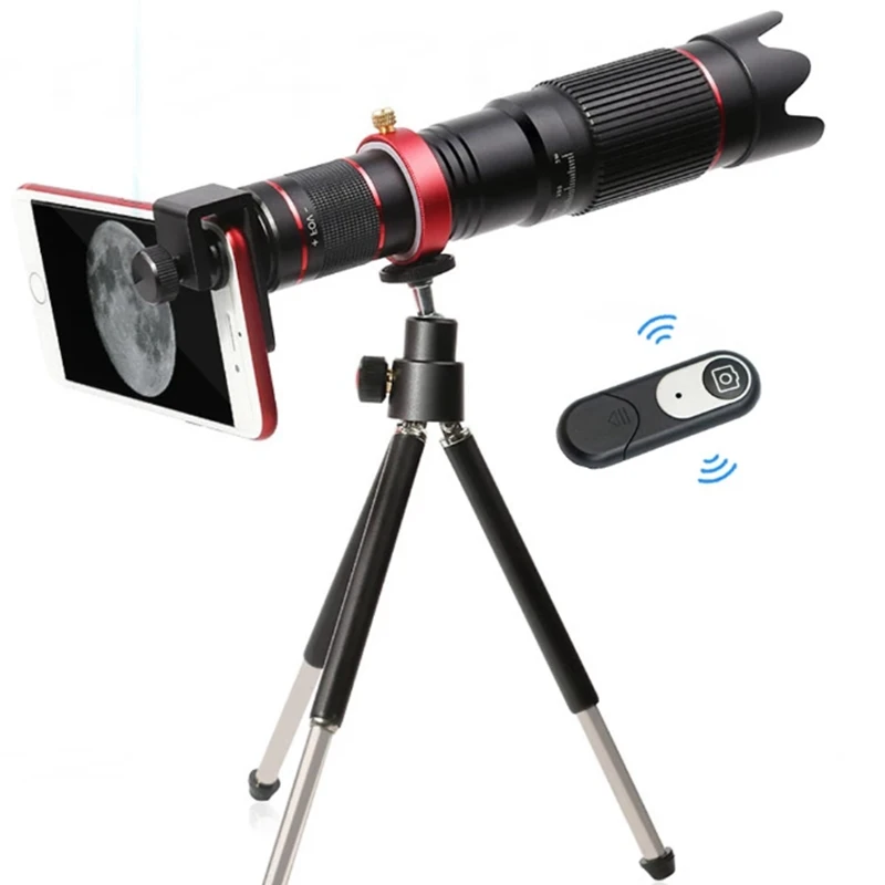 36X 4K Metal HD Optical Zoom Professional Telescope Monocular with bluetooth Remoter For Smart Phone Sightseeing/Hunting/Hiking