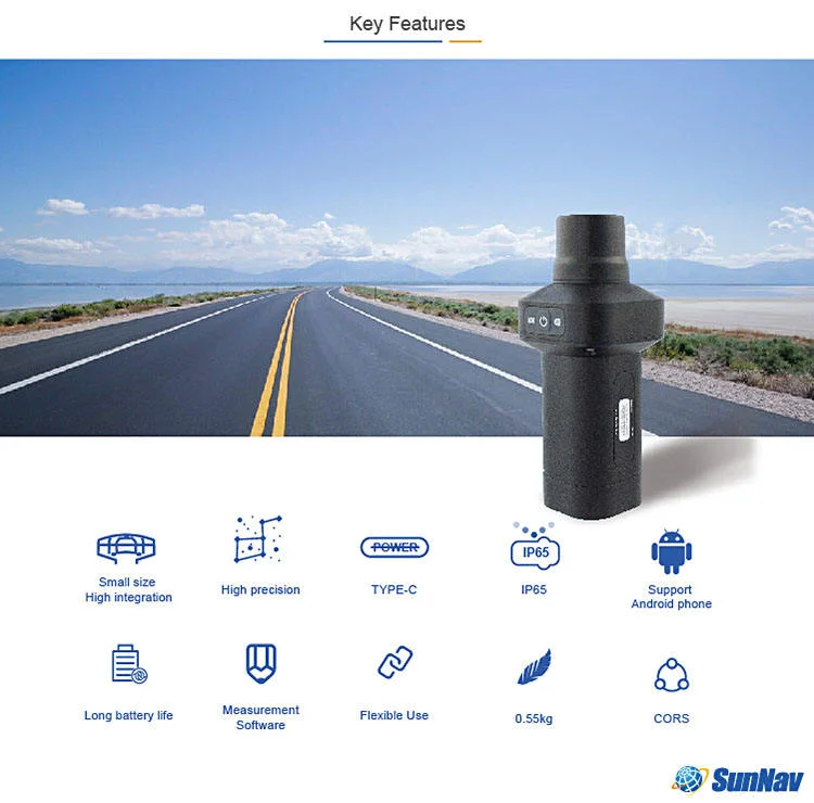 Handheld RTK surveying and mapping combined navigation dotter, high-precision positioning R10