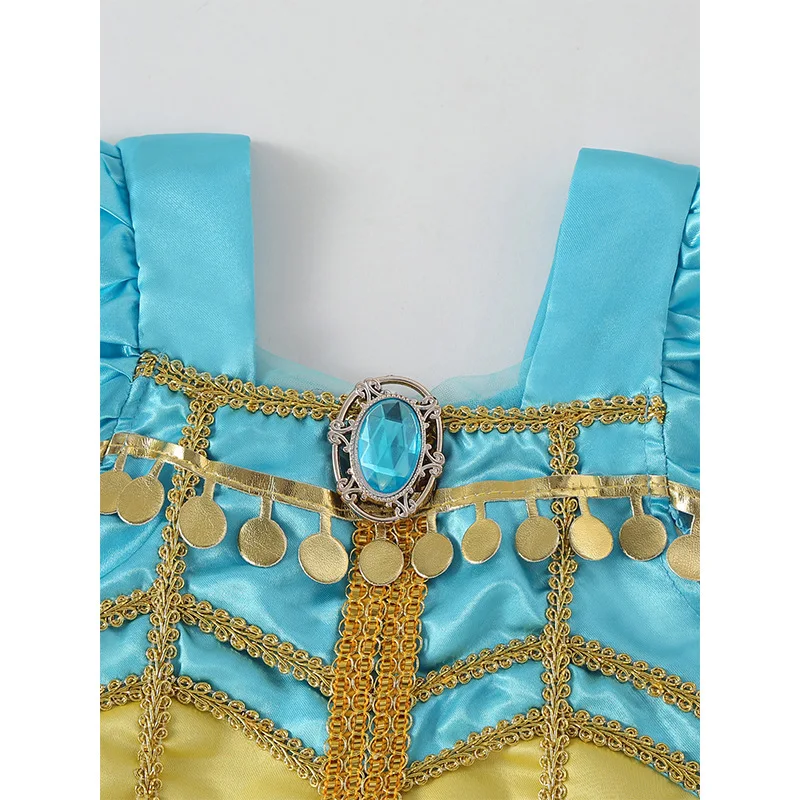 

Aladdin Jasmine Princ Dr for Girls loween Stage Performance Costume Role-plang Outfit Children's Par Wear