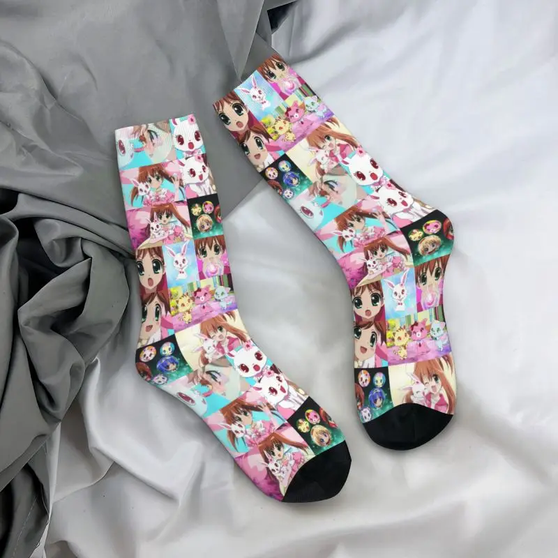 Calcetines de vestir de dibujos animados de Disney para hombre, medias transpirables, cálidas, con estampado 3D, Sanrio, Anime japonés, Unisex, novedad