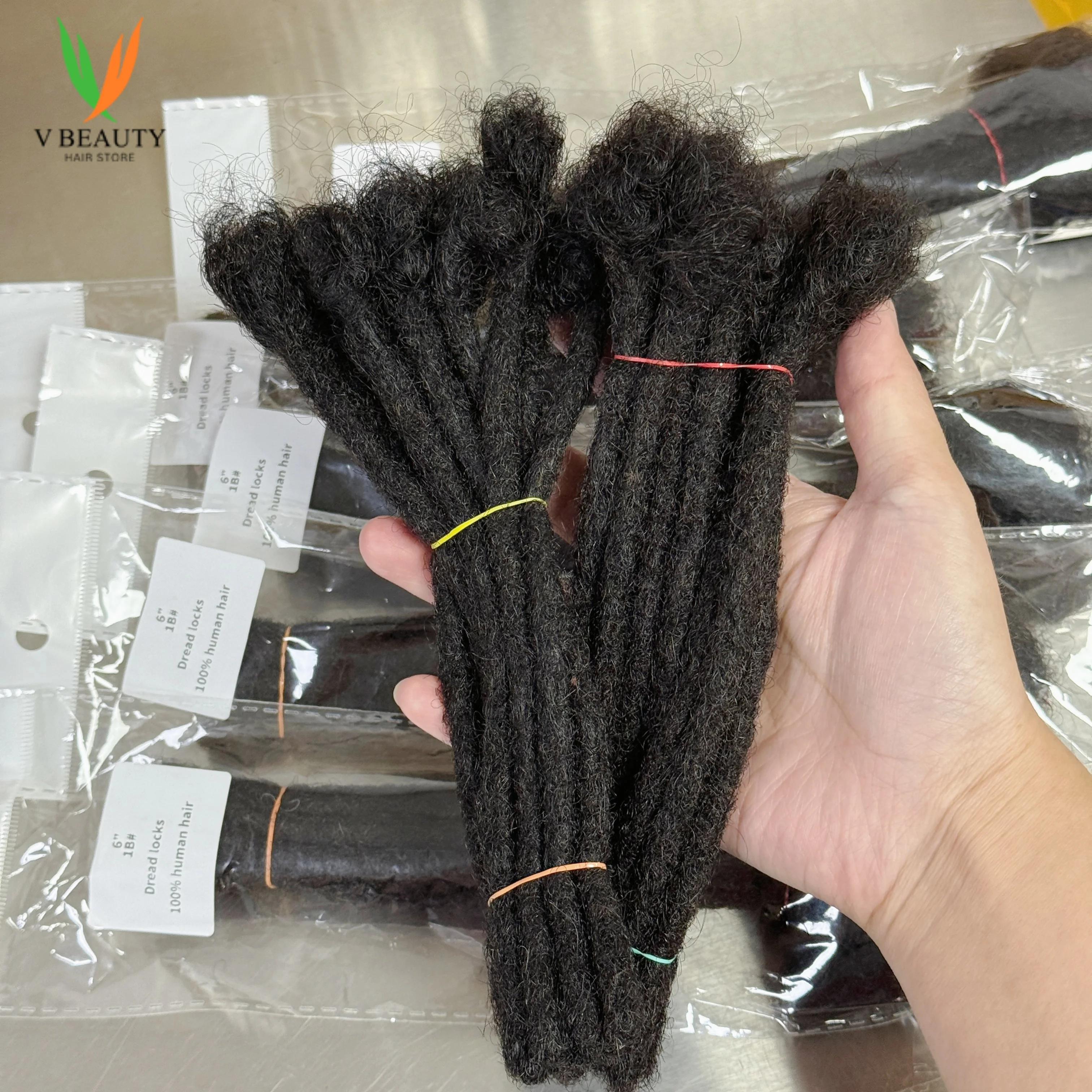 

100% дреды, человеческие волосы, объемные локоны, наращивание, 4-8 дюймов, вязанные крючком волосы, дреды ручной работы, косы для мужчин и женщин, 10 прядей/шт.