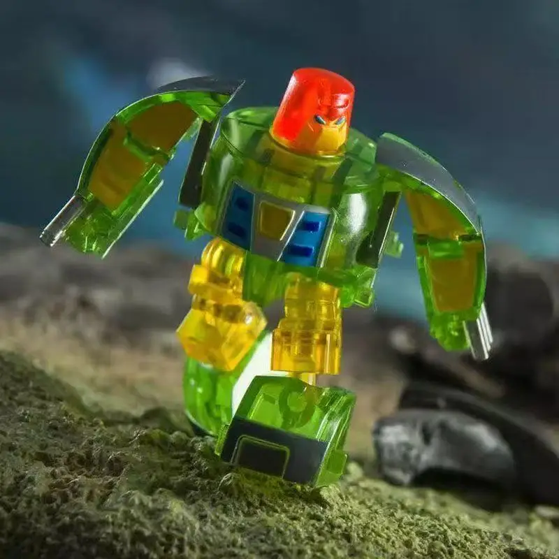 Dr. Wu DW-E22T/E34T Set combinato mini rabarbarbaro UFO trasparente a colori Giocattolo di trasformazione a piccola proporzione