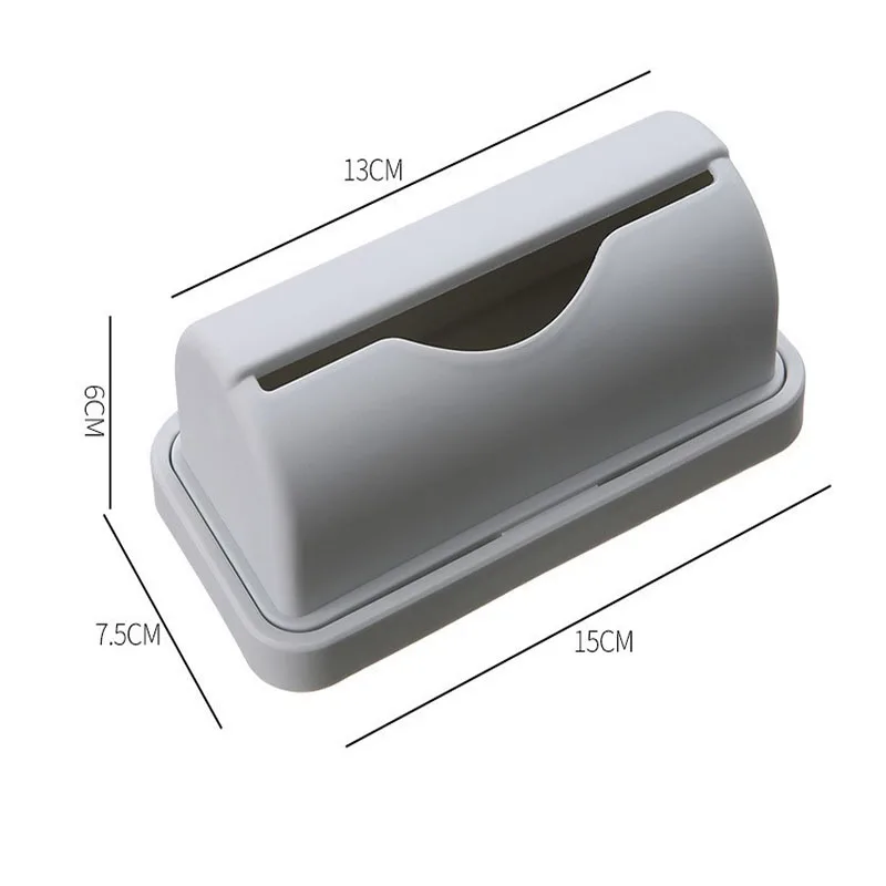 1pc Toilet Garbage Bag Storage Box Without Punching, Simple Wall Mounted Collector, Kitchen Pull-out Sorting Garbage Box