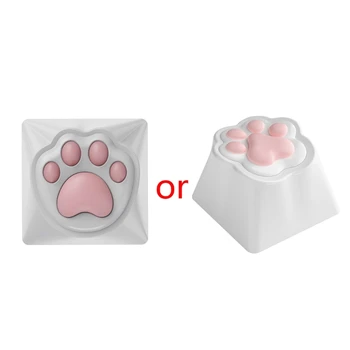 기계식 키보드용 독특하고 내구성이 뛰어난 키캡 Cat Claw 디자인 부식 및 열에 강한 실리콘 패드 키캡 QXNF 