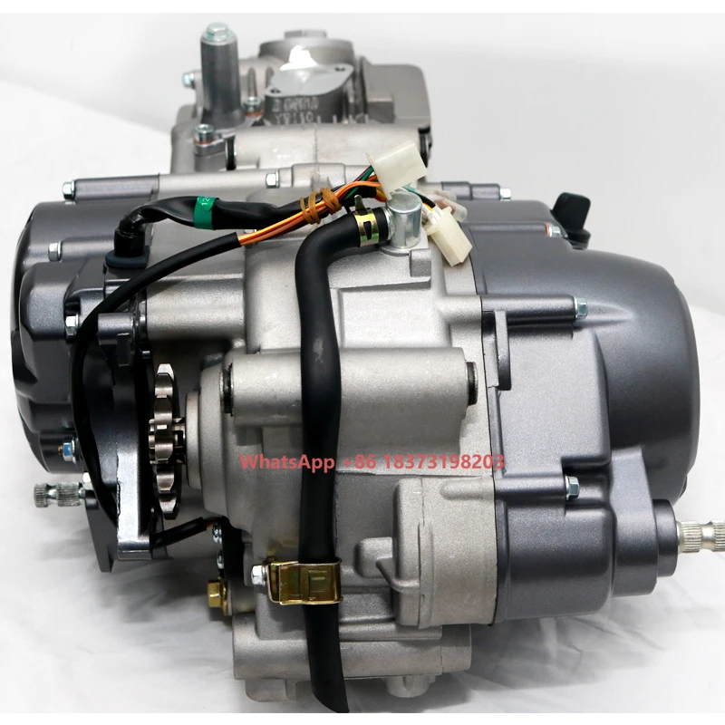 

110cc Motorcycle Dual Automatic Clutch Silver White Euro I Four Speed Cycle Fully Equipped Engine for K TM110