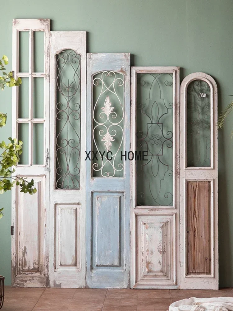 Rectangular Wall Pendant Retro Distressed Iron Wall Decoration Wall Decorations