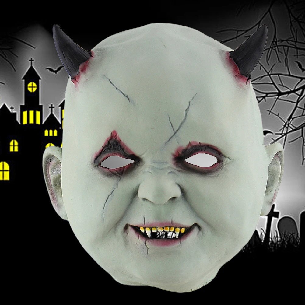 

Mask Scary Masks for Kids Demon Creepy Horror Zombie Halloween Party Props