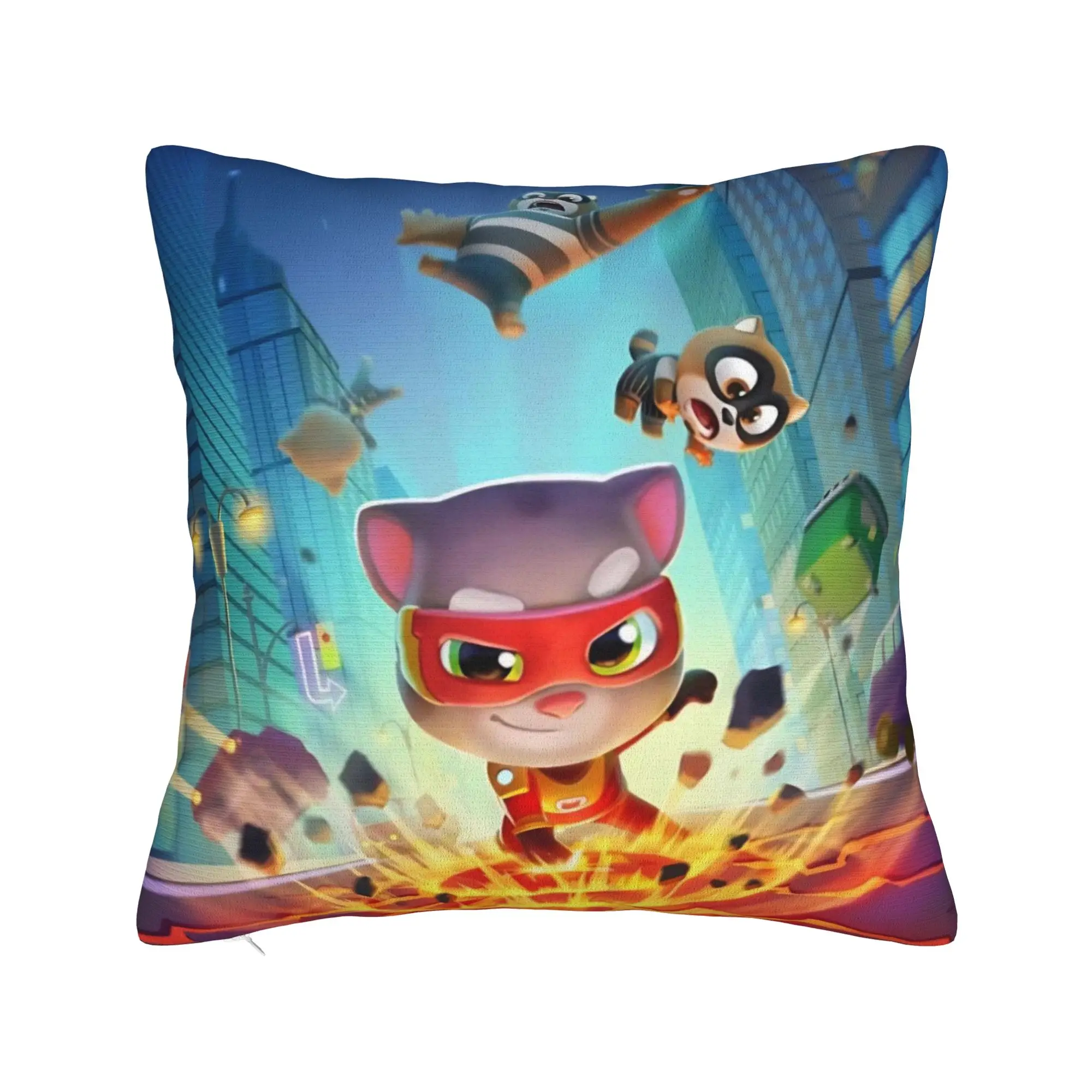 T-Talking T-Tom And F-Friends Pillowcases Merch Soft Cushion Cover Decorations  Pillow Case Cover Home Multi-Size
