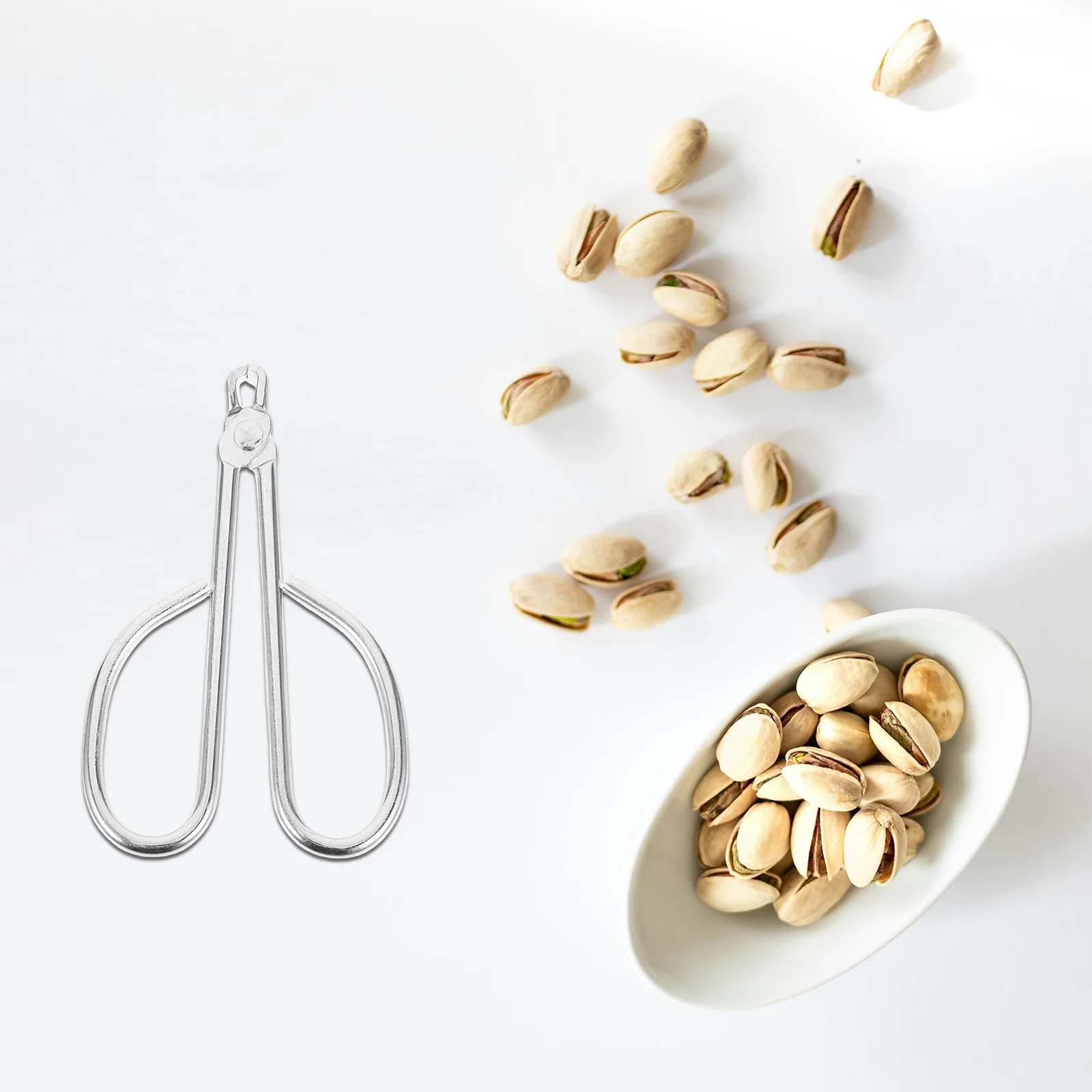 

Convenient Nut Cracking Tool Stainless Steel Pine Nut Clip Stable Operation Anti Deform Break Household