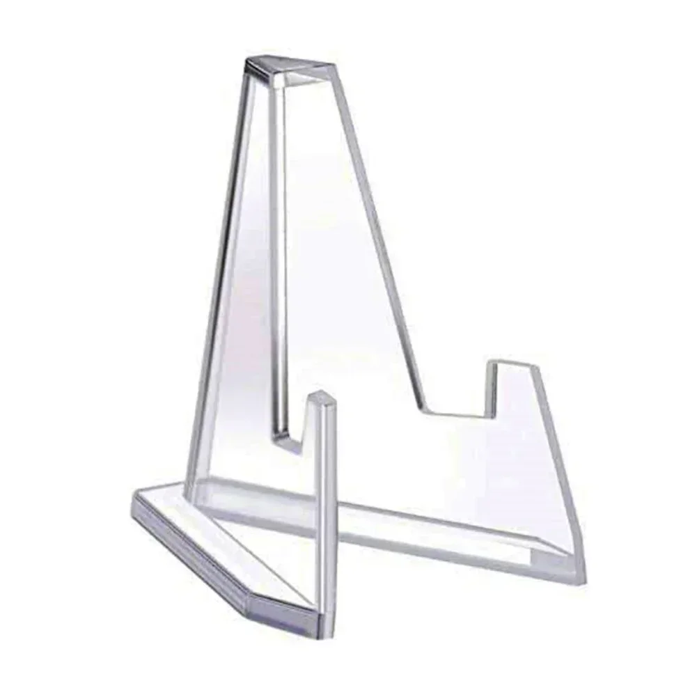 10pcs Acrylic Coin Display Stand Holder Card Easel Clear Commemorative Challenge Coin Capsule Holder Support
