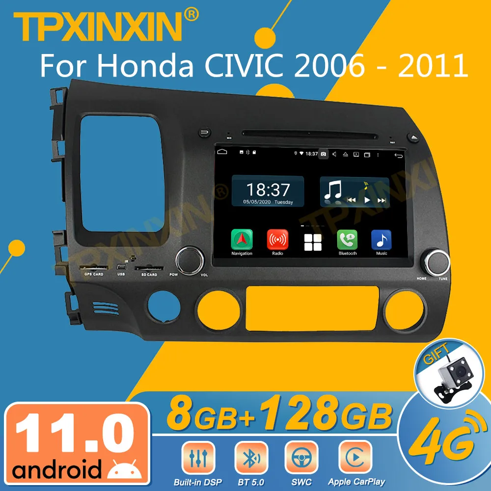 

Автомагнитола 2 Din для Honda CIVIC 2006-2011, мультимедийный проигрыватель с GPS Навигатором