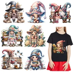 Cartoon cute Hat Elf Heat Transfer patch for clothing DIY children's printing, used for clothing ironing applications