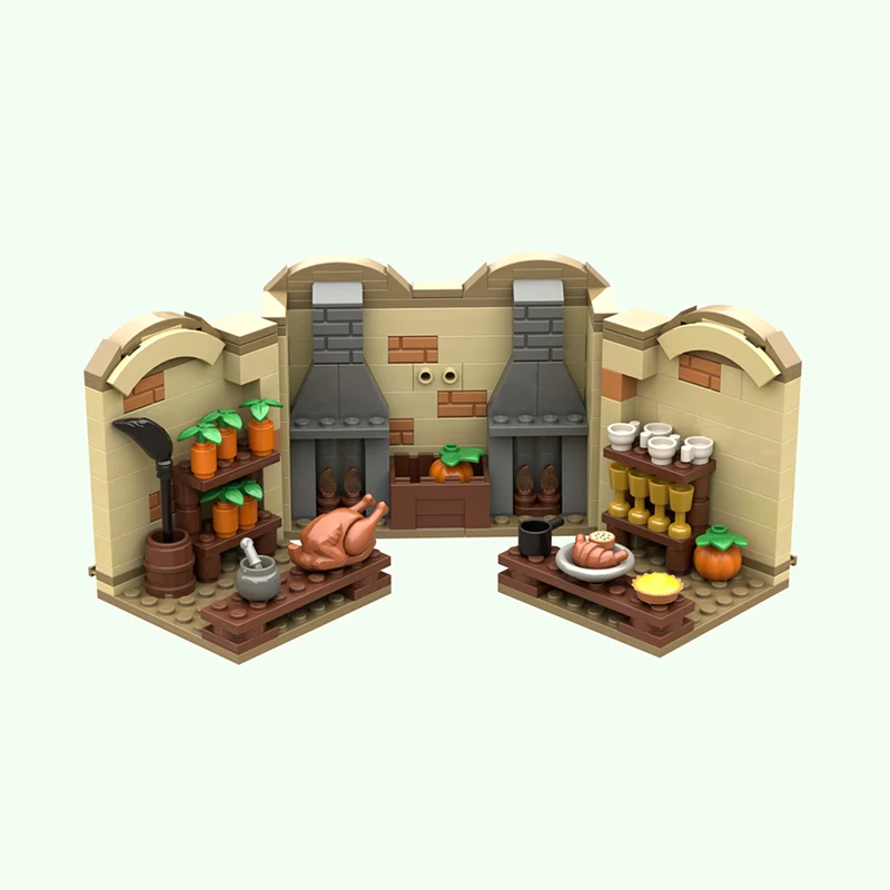Modèle de film magique populaire, briques de construction MOC, maison, cuisine, technologie modulaire, cadeaux de vacances, assemblage de jouets pour enfants, costume