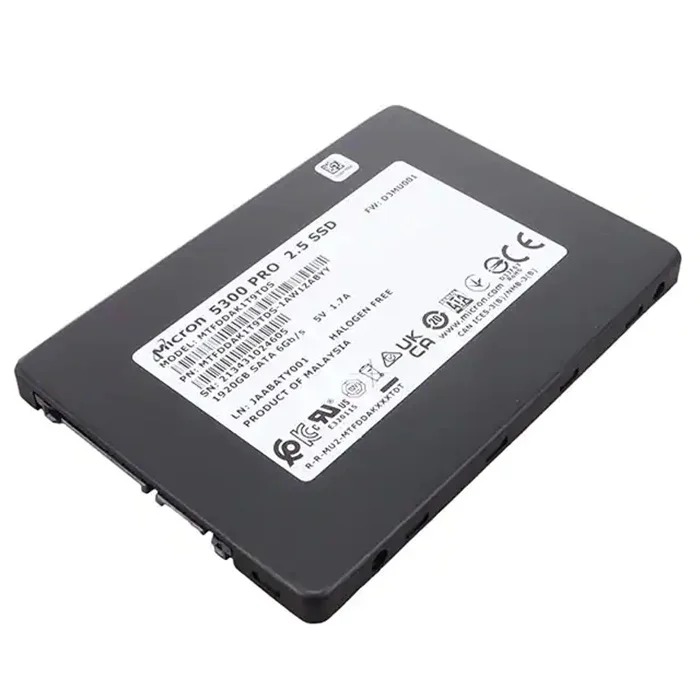 MTFDDAK7T6TDS-1AW1ZABYY 7.68 تيرا بايت 6G SATA TLC SSD 2.5 بوصة محرك الحالة الصلبة جديد وأصلي