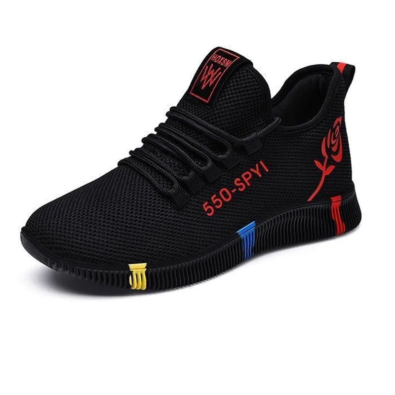 2022 Running Sports Summer Shoes for Girls Mesh Breathable Lace-up Walking Gym Trainers Women Woman Sneakers with Platform Black