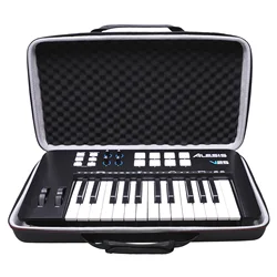 LTGEM-EVA Estojo para Alesis MKII Teclado Controlador, USB MIDI, 25 Teclas Sensíveis Velocidade, Estojo De Armazenamento De Instrumento Musical