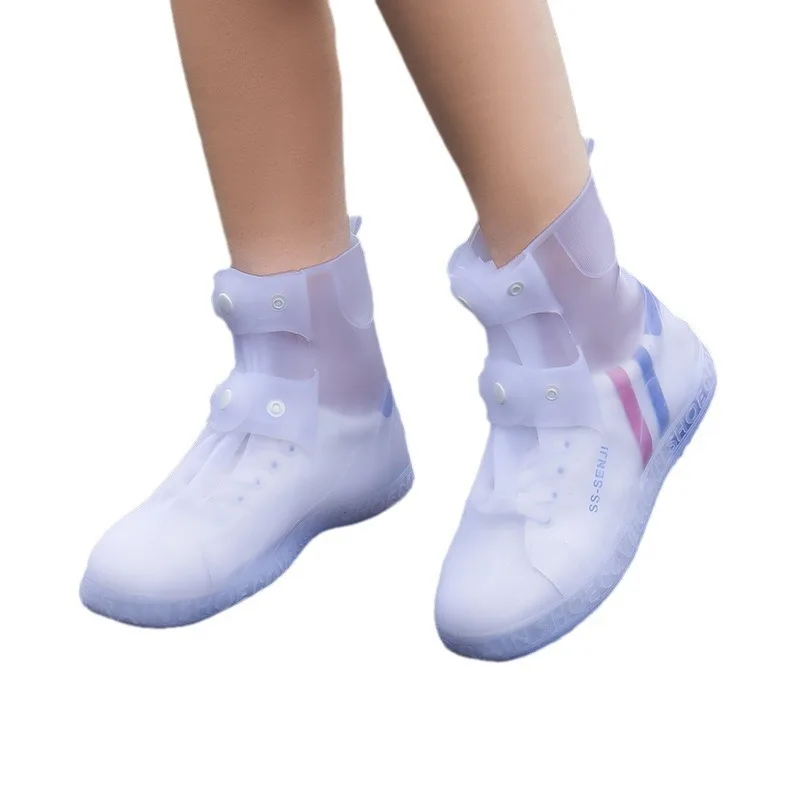 남성과 여성을 위한 세련된 방수 신발 커버, 레인 부츠용 두껍고 내마모성이 뛰어난 방수 신발 커버