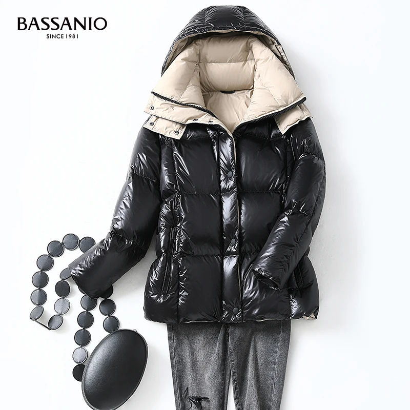 Women Hooded White Goose Down Coats Winter Warm Loose Thicken Female Coats Ladies Zippers Outwear