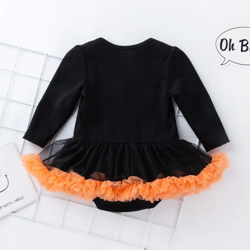 0-24M Baby girl kids costume Pumpkin clothes Newborn romper Infant tutu dress outfit Cosplay Bodysuit Toddler Halloween Clothing