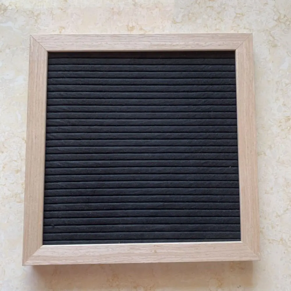 Multifunctional Wooden Letter Message Board Changeable Symbols 10x10 Inch Felt Letter Board Home Decorations Blackboard Home