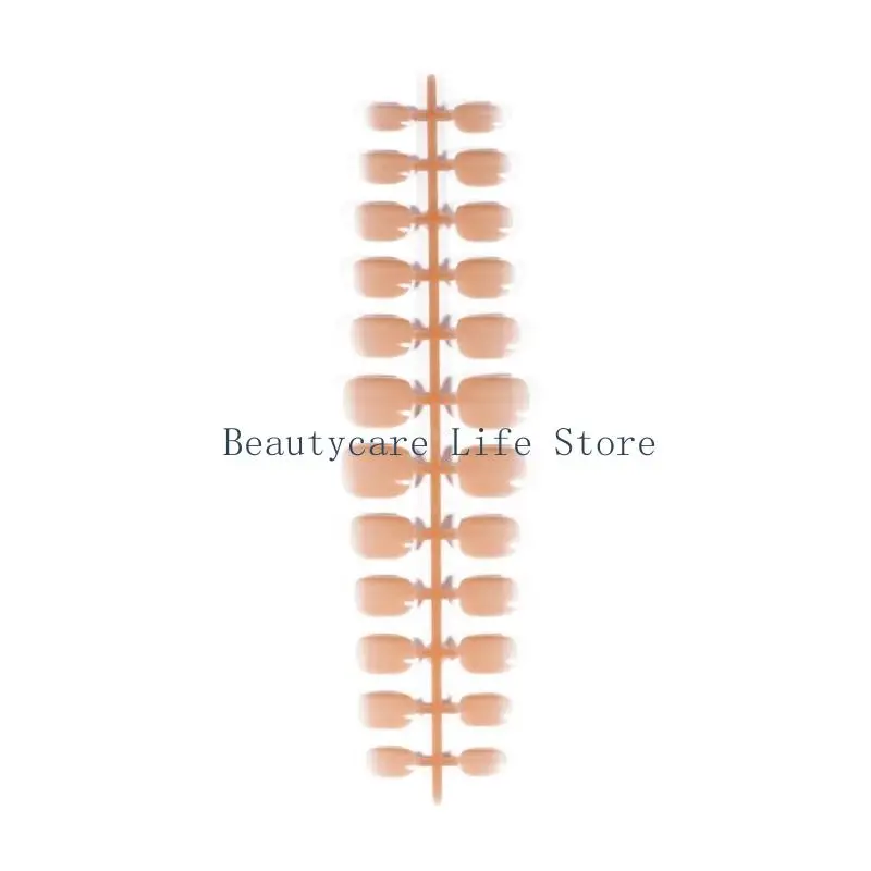 

652C Press On False Nail Tips Detachable Nail Tips Nude French Nail Tips Full Cover False Nails DIY Nail Art Decorations