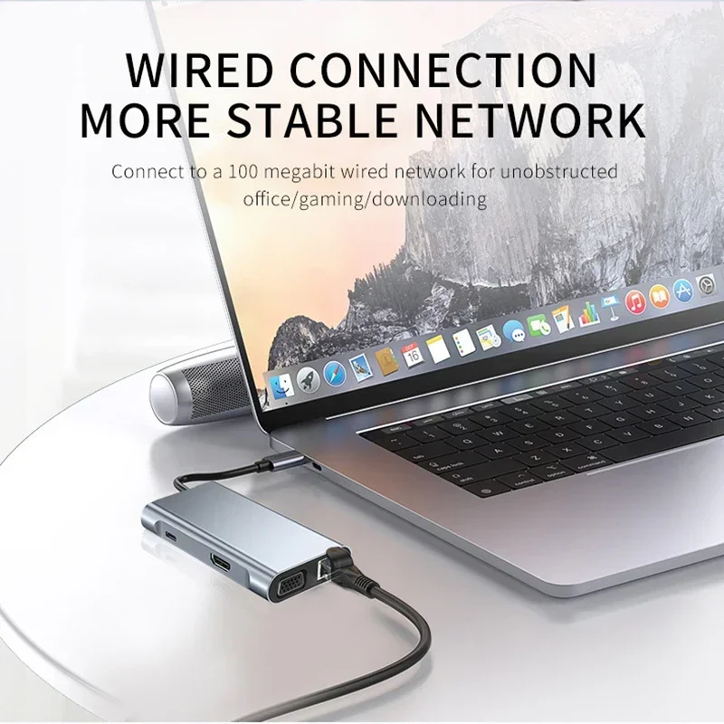 Док-станция для USB C, аксессуары для компьютера