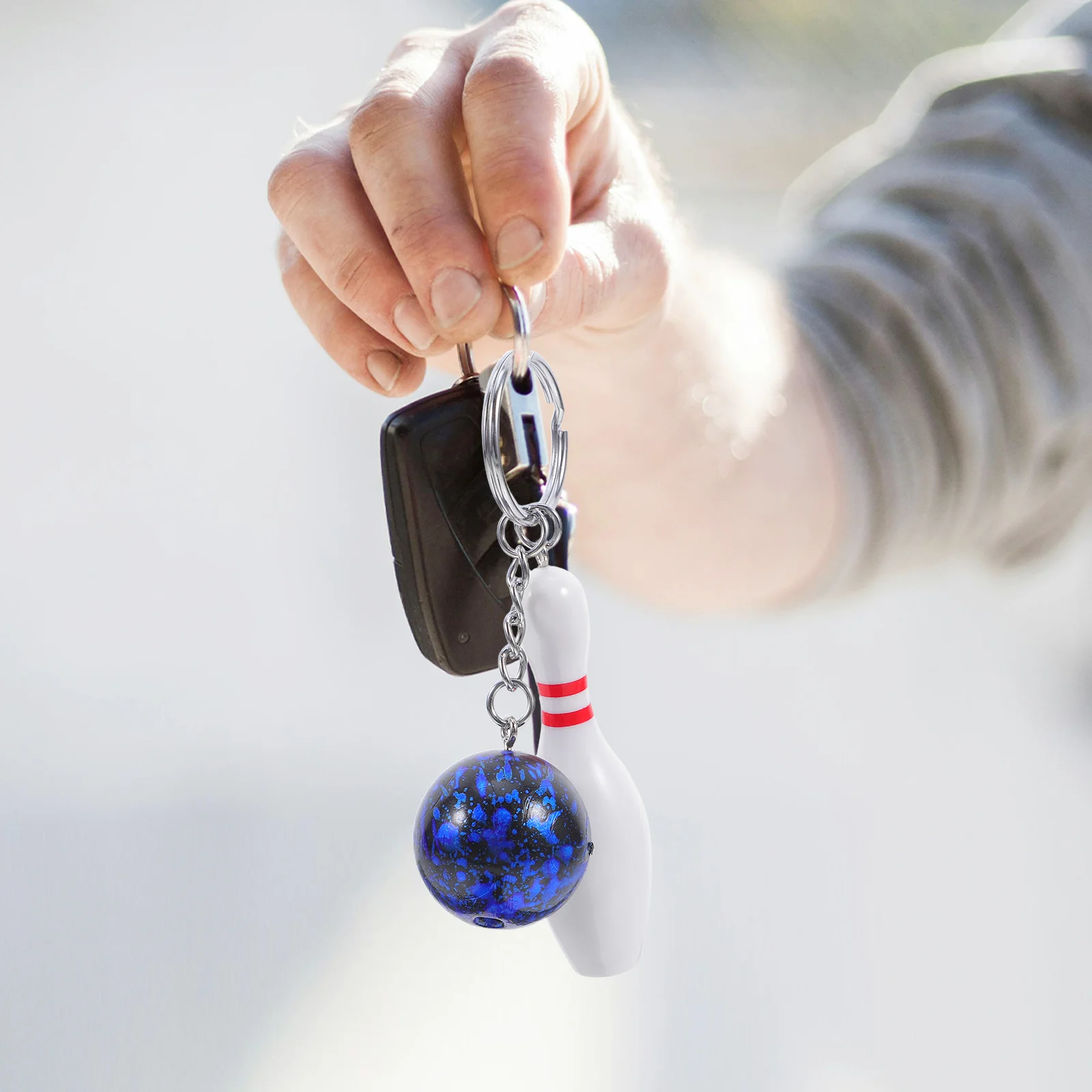 

Accessories for Bowling Gift Souvenir Chains Ball Charms Mini Backpack Keychain