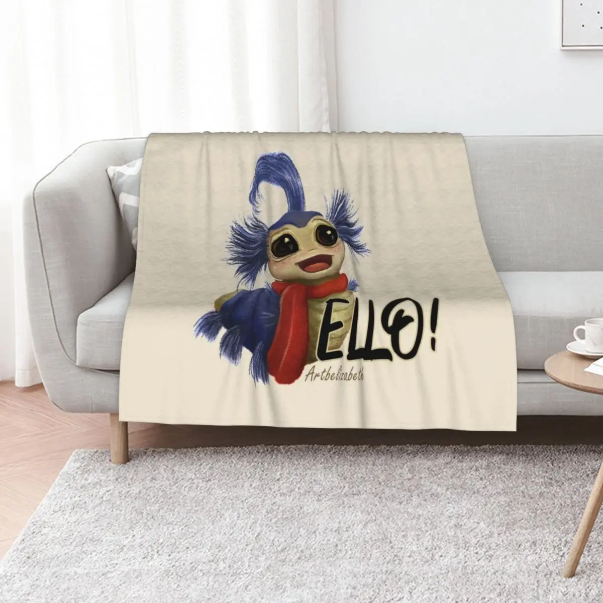 Labyrinth Worm Throw Blanket Decorative Throw Bed covers Giant Sofa Vintage Plush Large Blankets