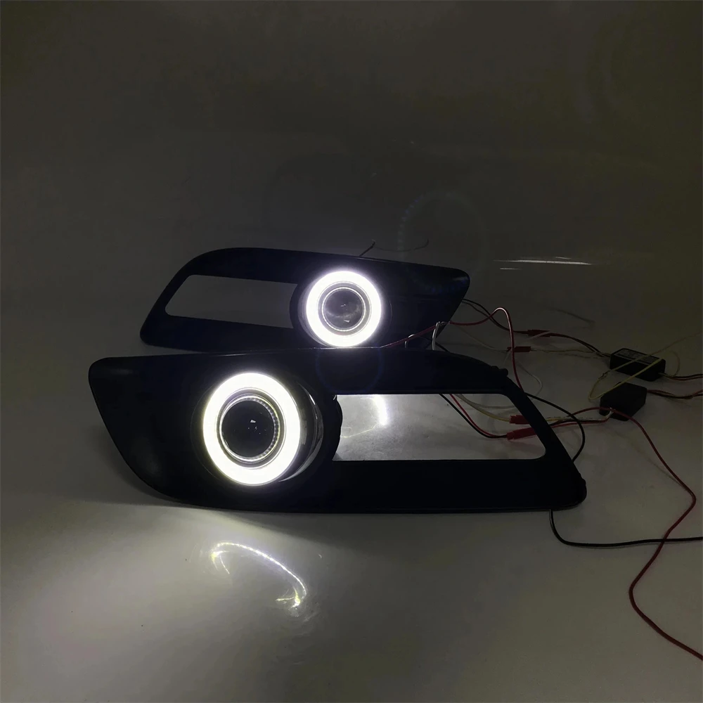 Fog Lamp Driving Light Assembly for Great Wall Hover Haval H5 Cob Angel Eye Led Daytime Running Lights Turn Signal