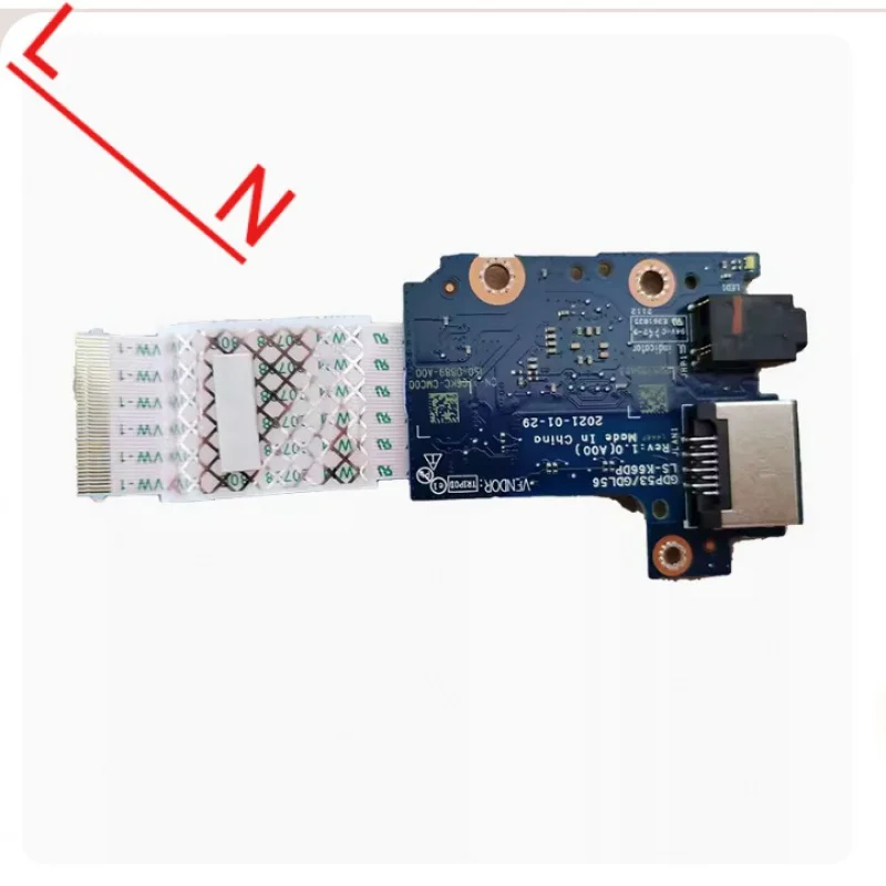 Untuk Dell Alien Alienware M15 R5 R6 port jaringan sound card papan kecil LS-K66DP