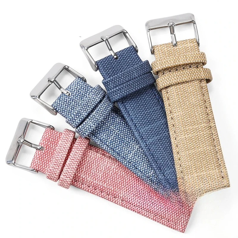 خمر الجلود الدنيم نمط النايلون حزام الساعات لهواوي حزام (استيك) ساعة العالمي سوار 10 مللي متر 12 مللي متر 14 مللي متر 16 مللي متر 18 مللي متر 20 مللي متر 22 مللي متر