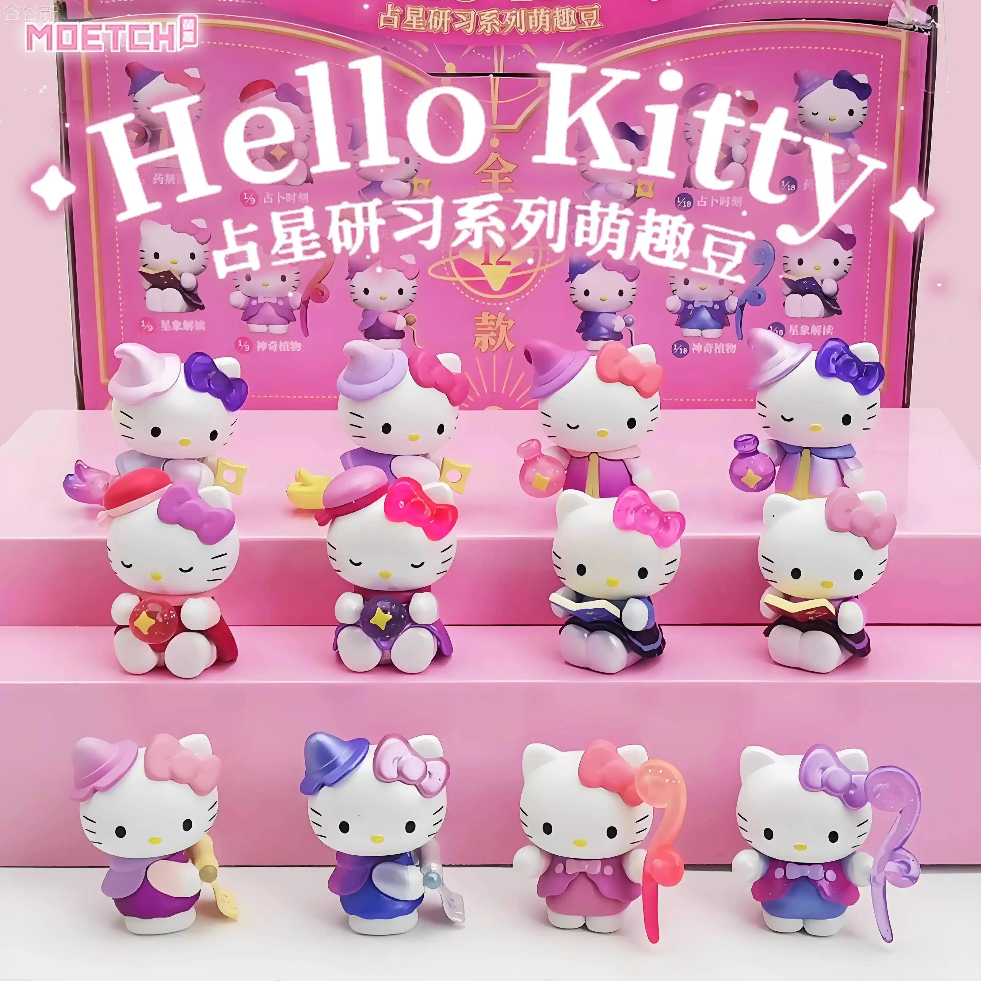 

Коллекционная серия Hello Kitty Astrology Study: Мягкие плюшевые фигурки-сюрпризы Sanrio, мини-фигурки для декора стола, подарок для детей