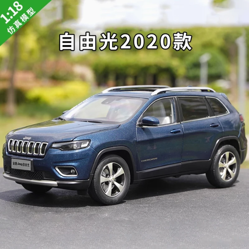 Diecast 1/18 Scale Cherokee 2020 2018 Alloy Car Model Metal Vehicle Toy Collection Souvenirs Show Children Adult Kids Boys Gift