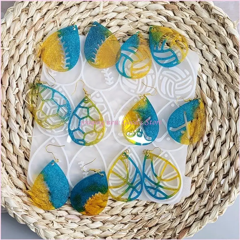 

57QA Многоцелевой дизайн сережек-каплей с прочной силиконовой формой, модный аксессуар для украшения ювелирных изделий