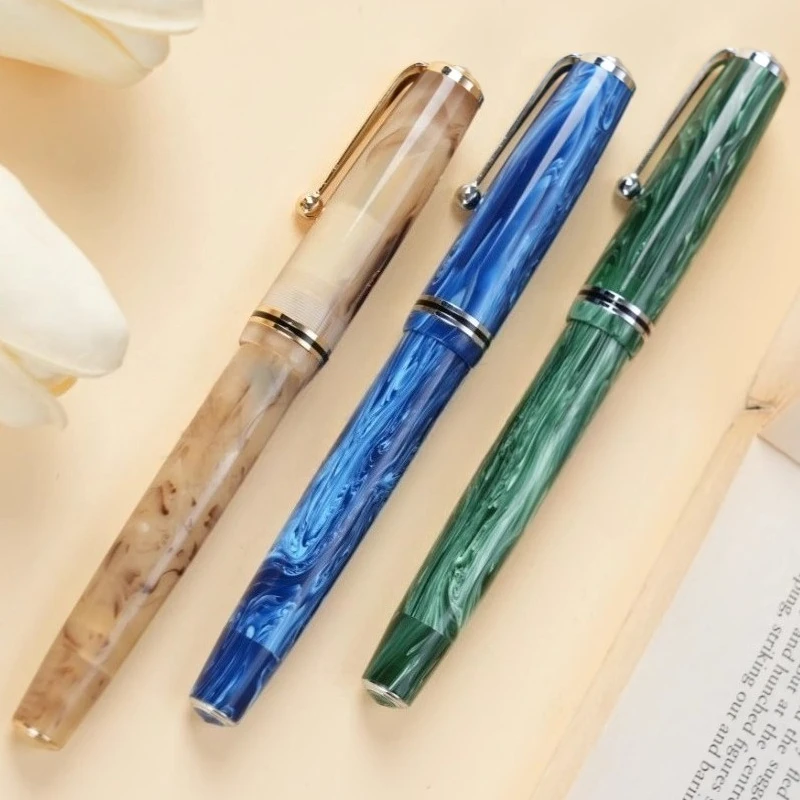 admok-28-piston-push-ink-fountain-pen-classic-acrylic-resin-body-schmidt-bock-f-m-b-10mm-nib-kawaii-school-supplies-stationery