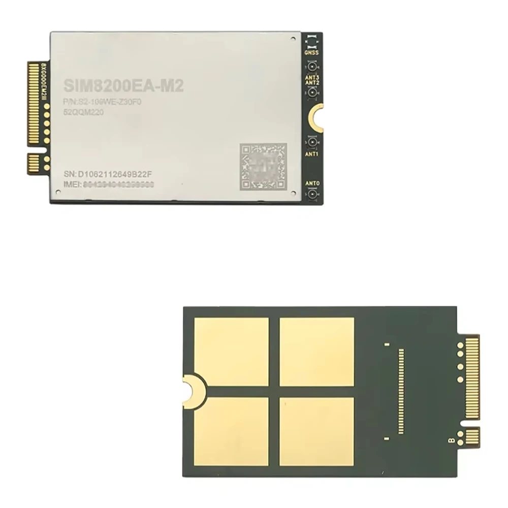 SIM8200EA‐M2 5G Module Sub-6G M.2 Multi-Band 5G-NR LTE-TDD LTE‐TDD WCDMA Commands Compatible Cat12 SIM7912G SIM7920G