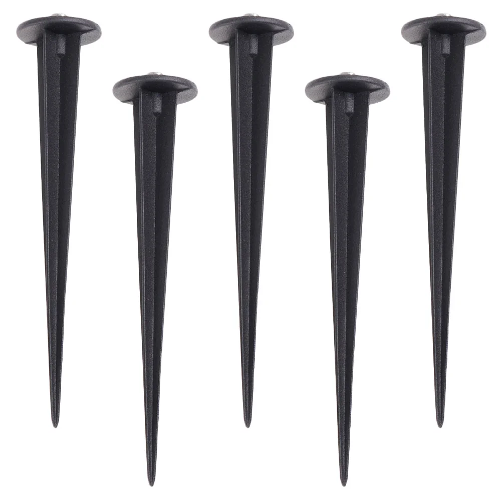 5 Pcs Lawn Lamp Socket Ground Spike Light Spikes Multifunction Rust Resistant Aluminum Stakes for Garden Die Cast Plug