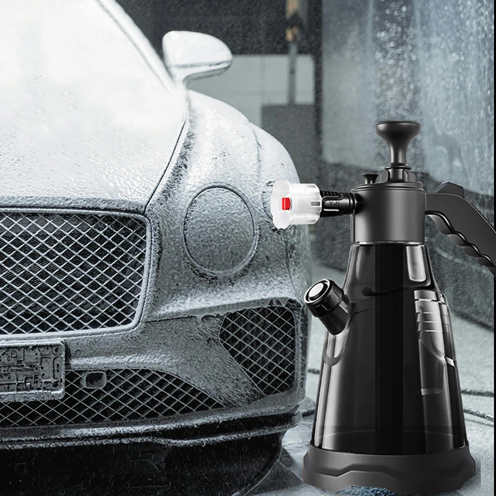 

2L Hand Pump Foam Sprayer Pneumatic Washer Foam Snow Foam High Pressure Car Wash Spray Bottle for Car Home Cleaning