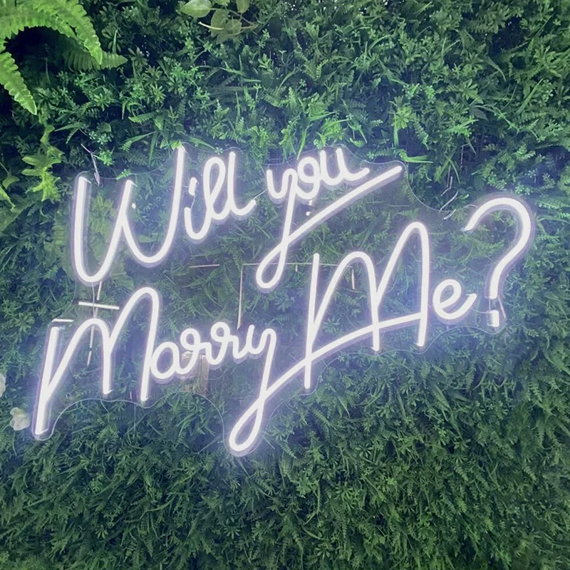 

Will You Marry Me Neon Sign Wedding Decor Custom Neon LED Light Battery Operated Signs for Bedroom Home Wall Decoration Neon