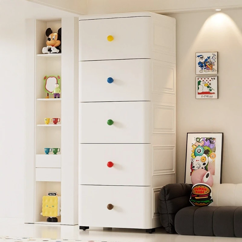 

Thickened storage cabinet, drawer type baby bedside table